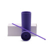 16 oz Acrylic Skinny Tumbler Acrylic Kupresso Violet White Gift Box 