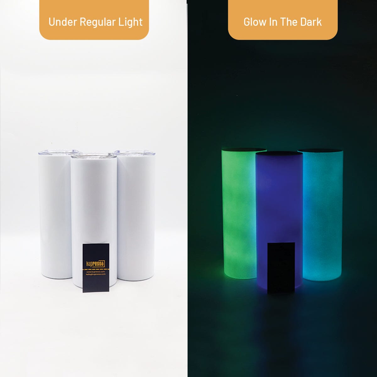 Unleashing the Magic Glow in the Dark Tumblers for Sublimation Kupresso