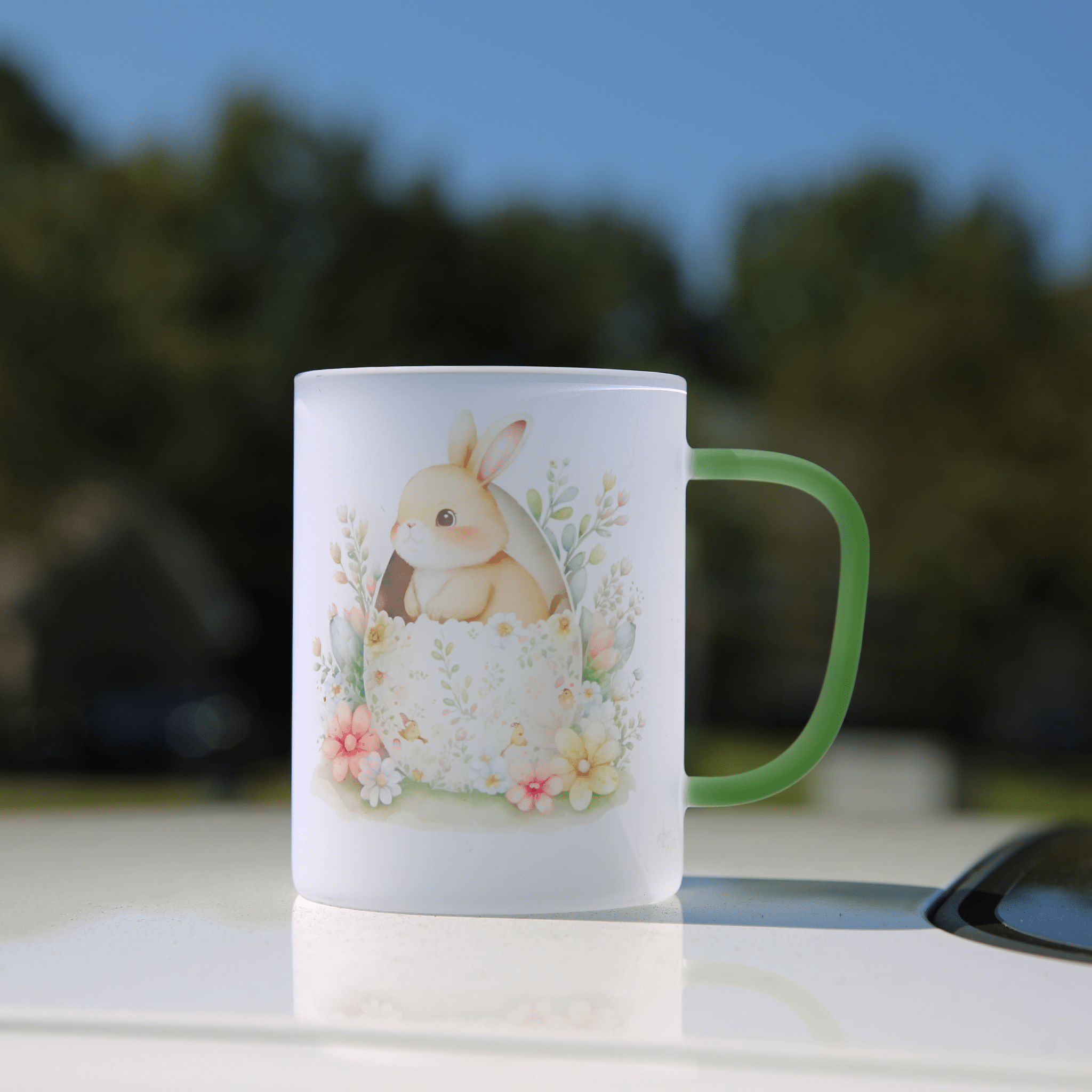 15oz Sublimation Glass Camper Mug (Frosted) Kupresso 