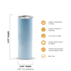 20oz Sublimation Holographic Tumbler Regular / Sublimation Tumbler Kupresso 