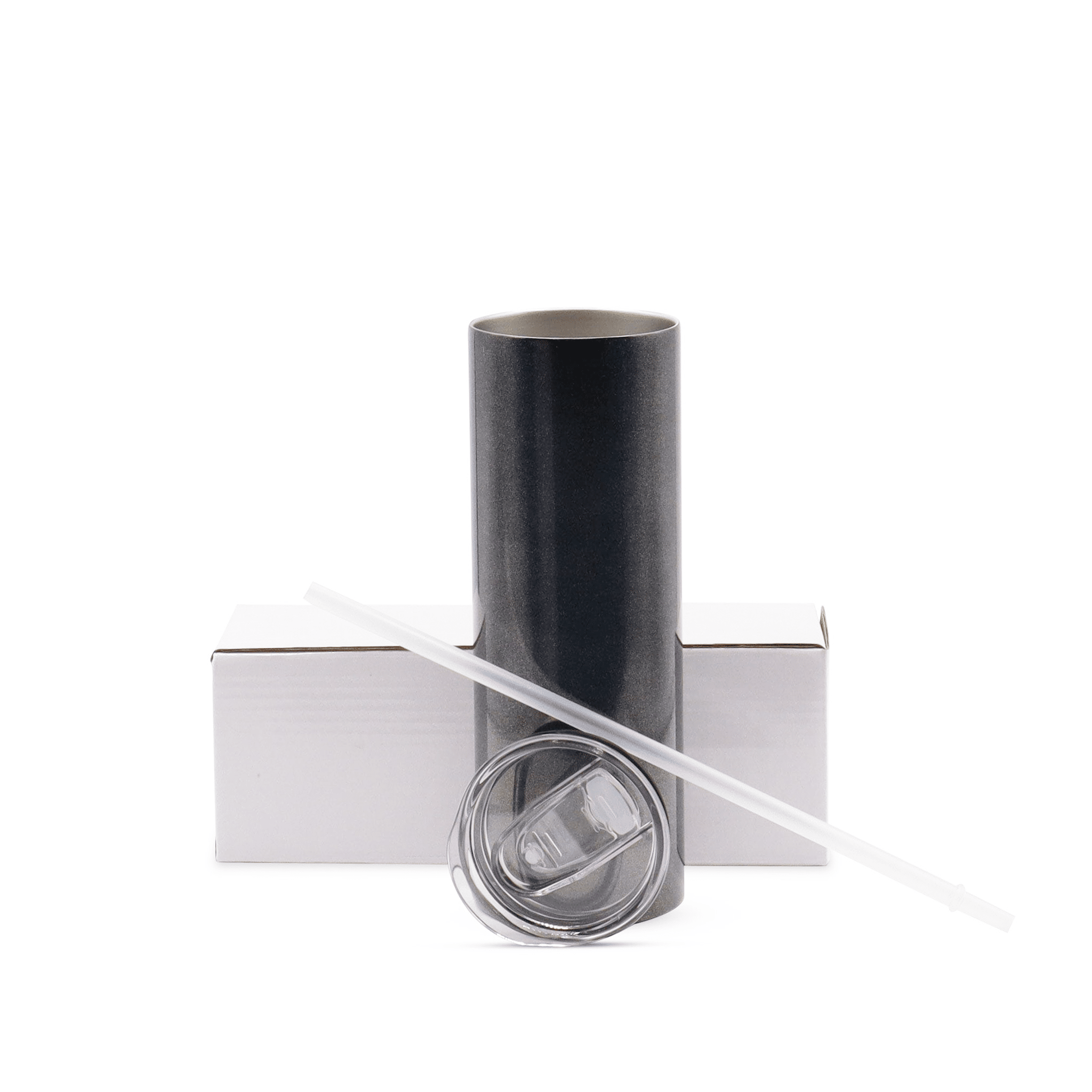 20oz Sublimation Holographic Tumbler Regular / Sublimation Tumbler Kupresso Holographic Black White Gift Box Single