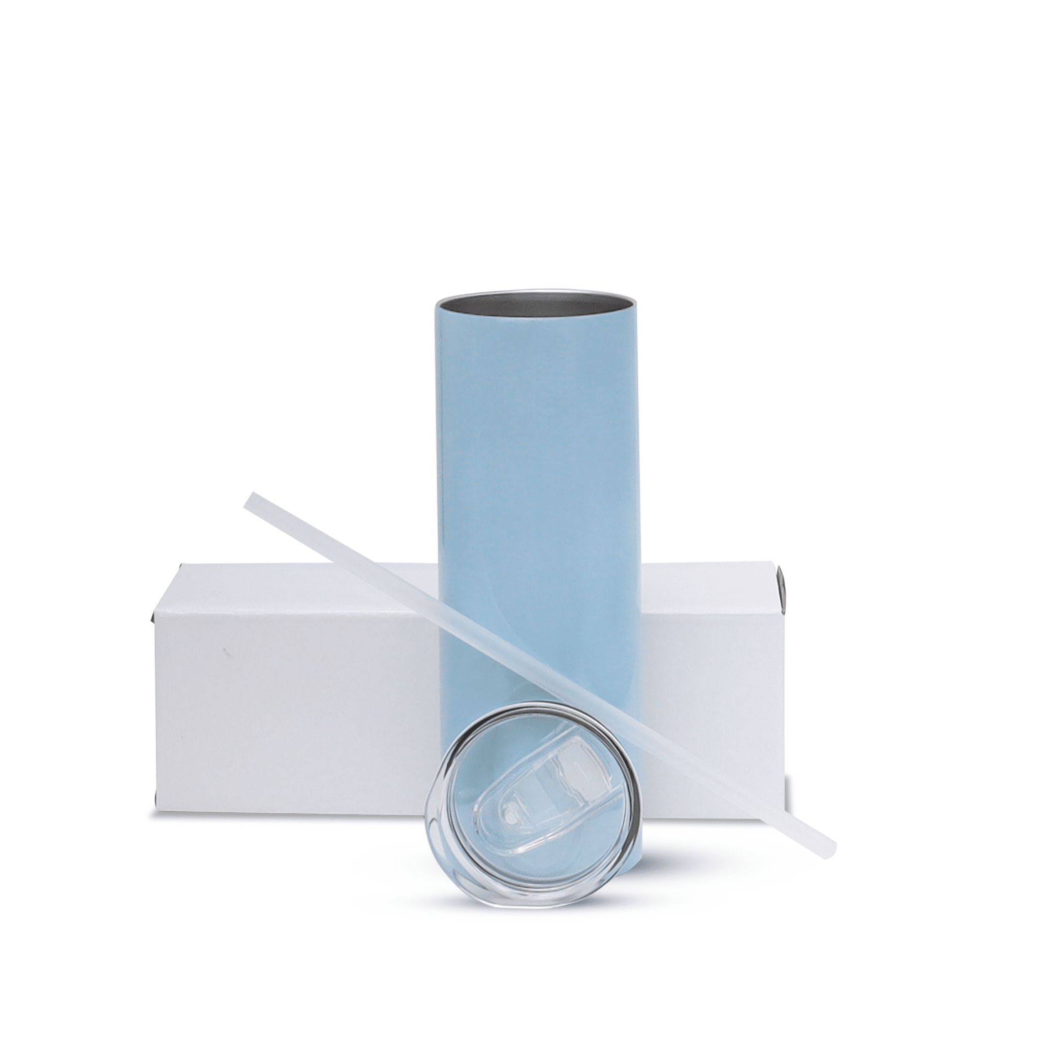 20oz Sublimation UV / Color Changing Tumbler Sublimation 20oz Tumbler Kupresso Blue White Gift Box Single