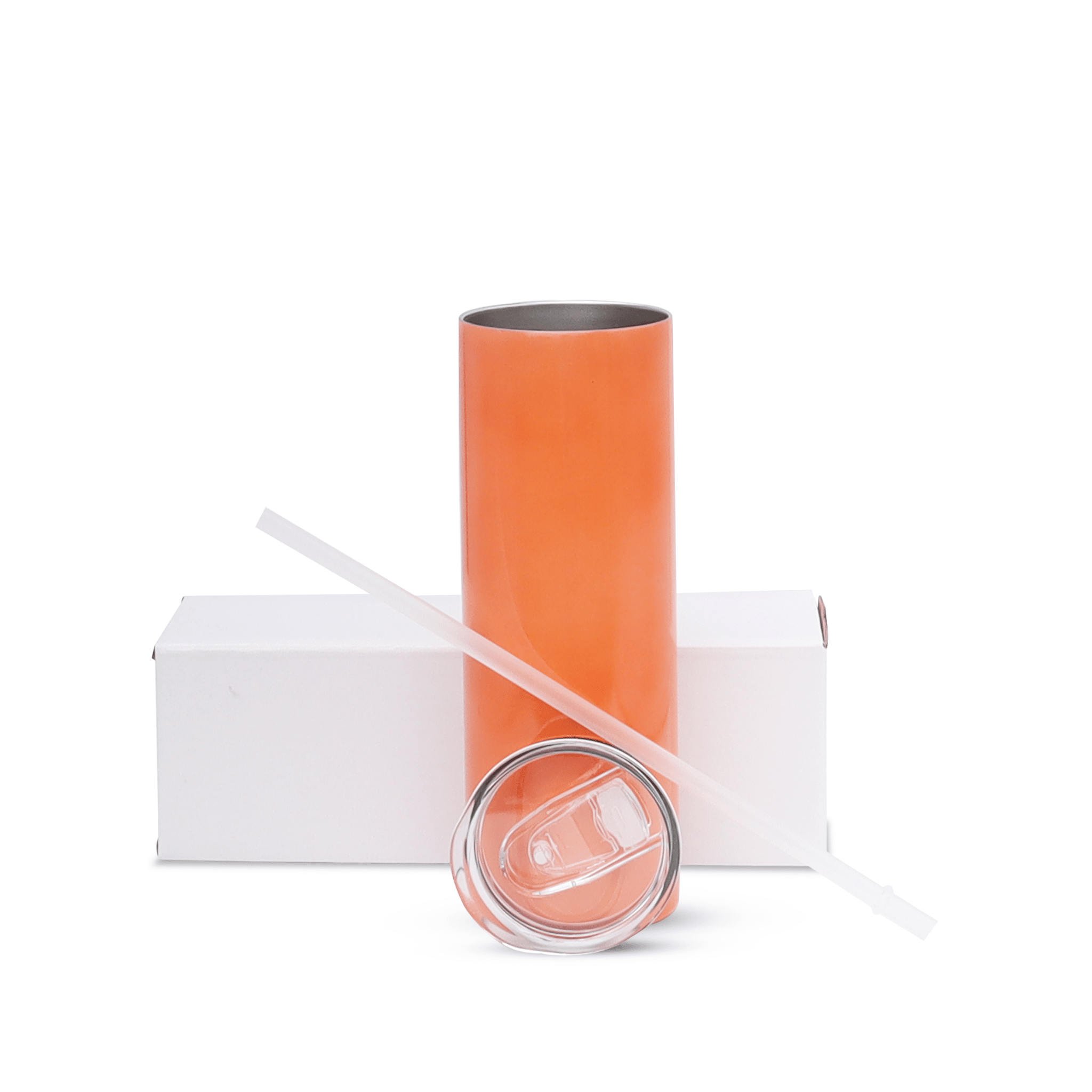 20oz Sublimation UV / Color Changing Tumbler Sublimation 20oz Tumbler Kupresso Orange White Gift Box Single