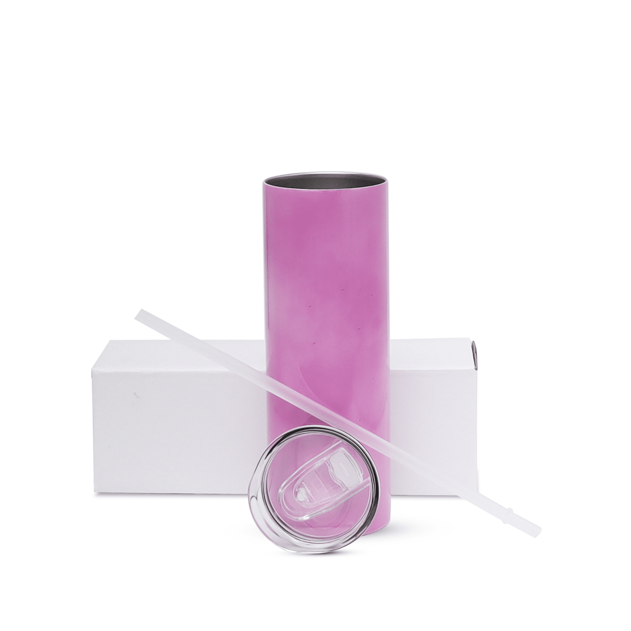 20oz Sublimation UV / Color Changing Tumbler Sublimation 20oz Tumbler Kupresso Pink White Gift Box Single