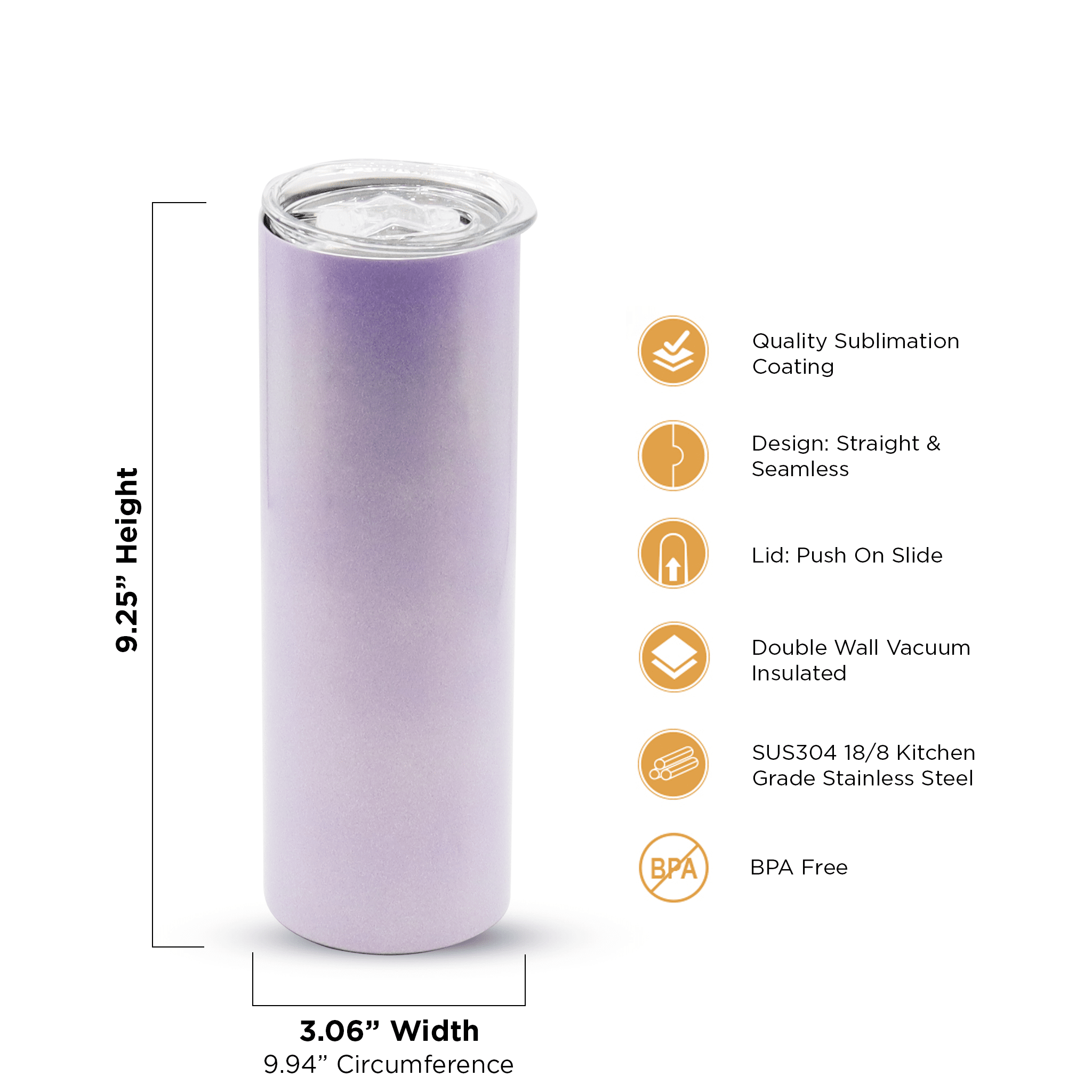 30oz Sublimation Holographic Tumbler Kupresso 