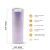30oz Sublimation Holographic Tumbler Kupresso 