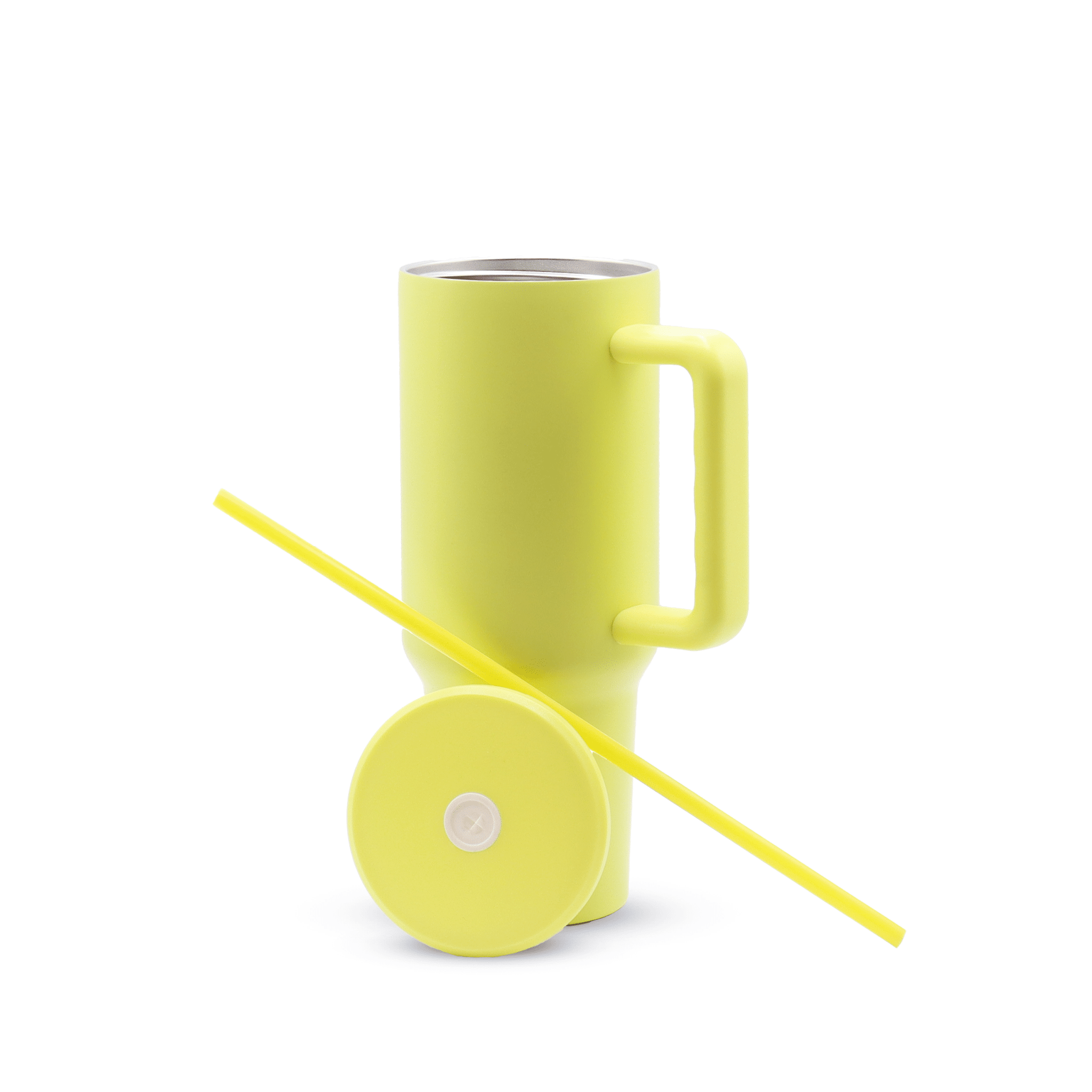 40oz Sublimation Tumbler with Handle (Cold Flow) Sublimation Kupresso Yellow 