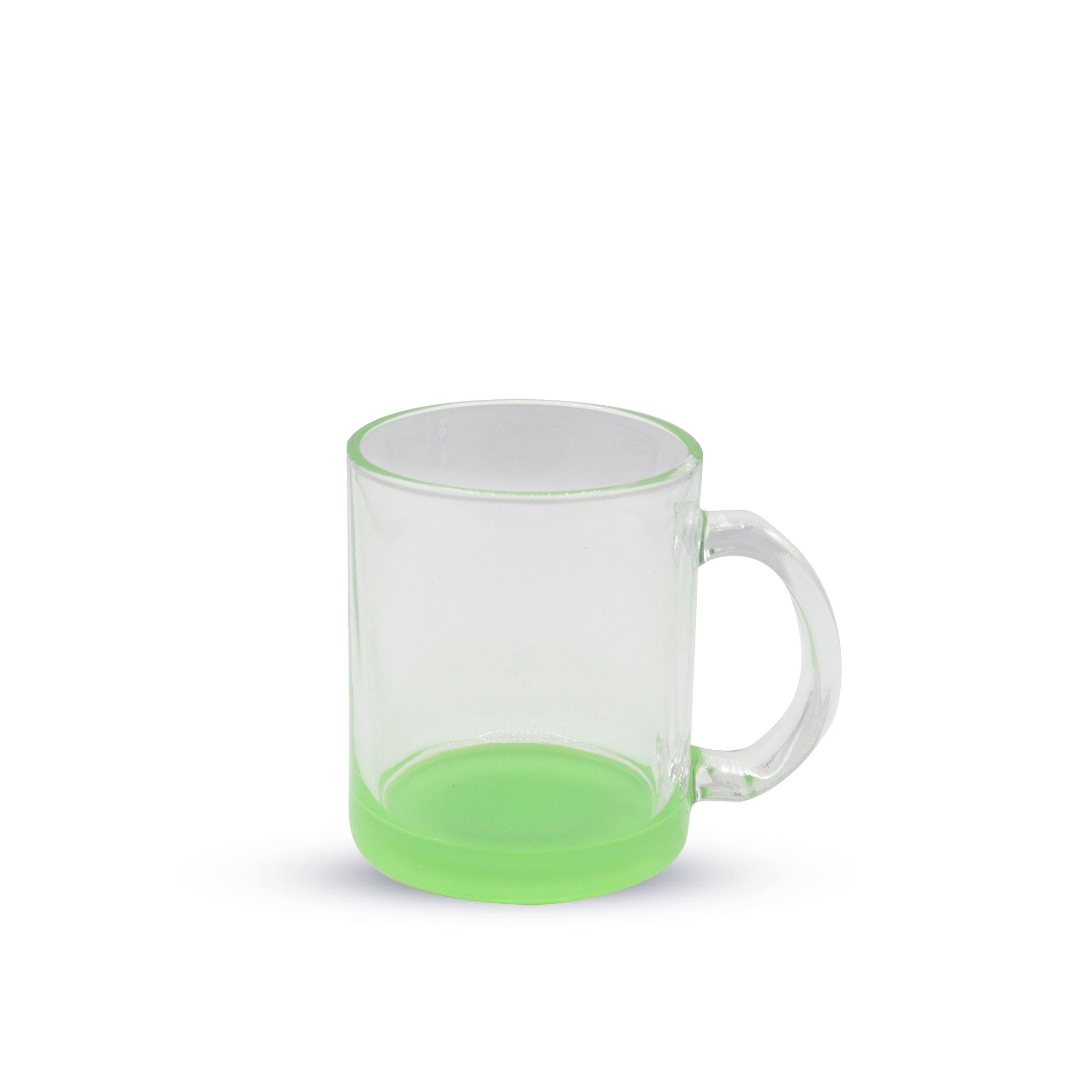 Glass Coffee Mugs, Clear Iridescent Glass Coffee Cups With Handle