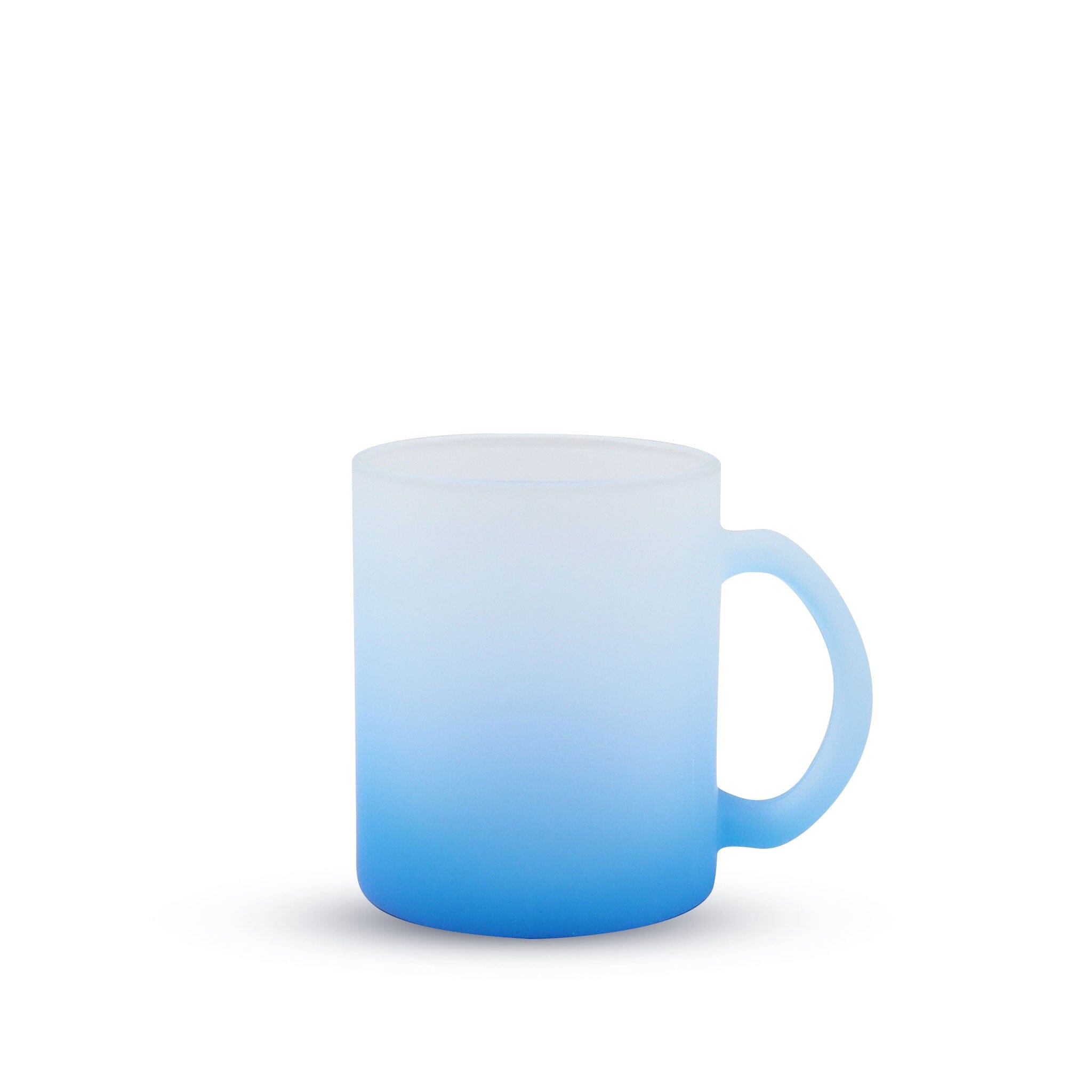 11oz SUBLIMATION GLASS CAMPER MUG (FROSTED) Kupresso Blue 