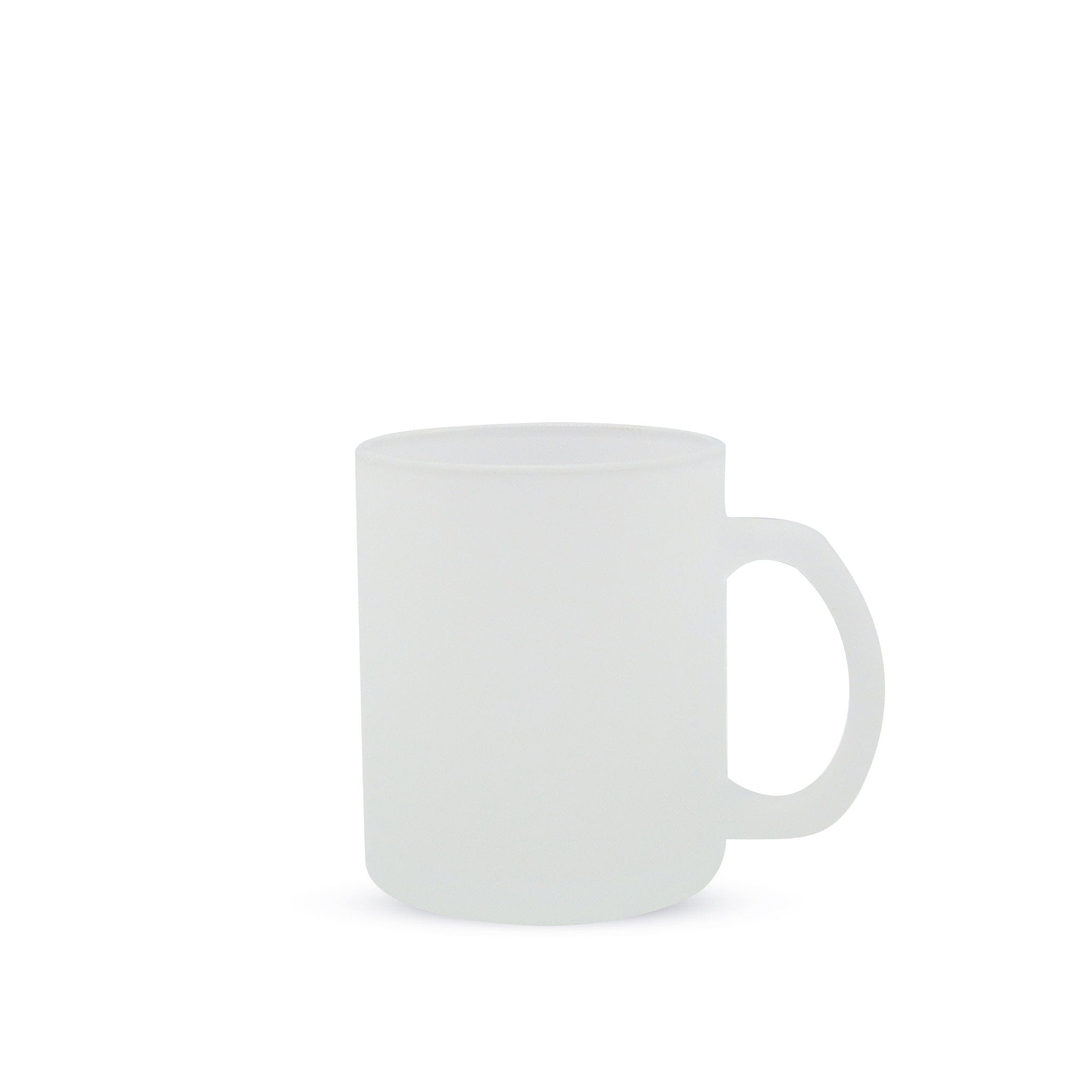 11oz SUBLIMATION GLASS CAMPER MUG (FROSTED) Kupresso Frosted 