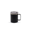 12oz STAINLESS STEEL CAMPER MUG Stainless Steel Kupresso Black Single 