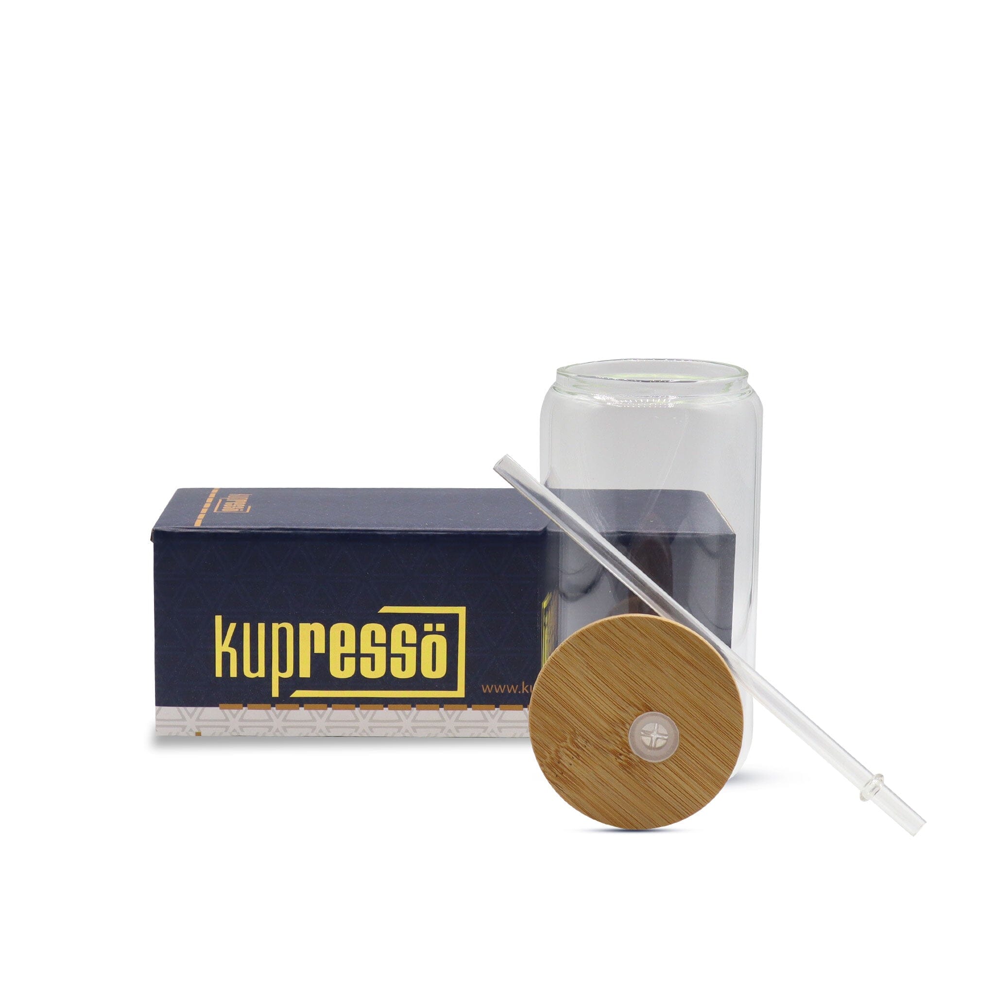 16oz Sublimation Glass Jar (Clear/Frosted) Kupresso 