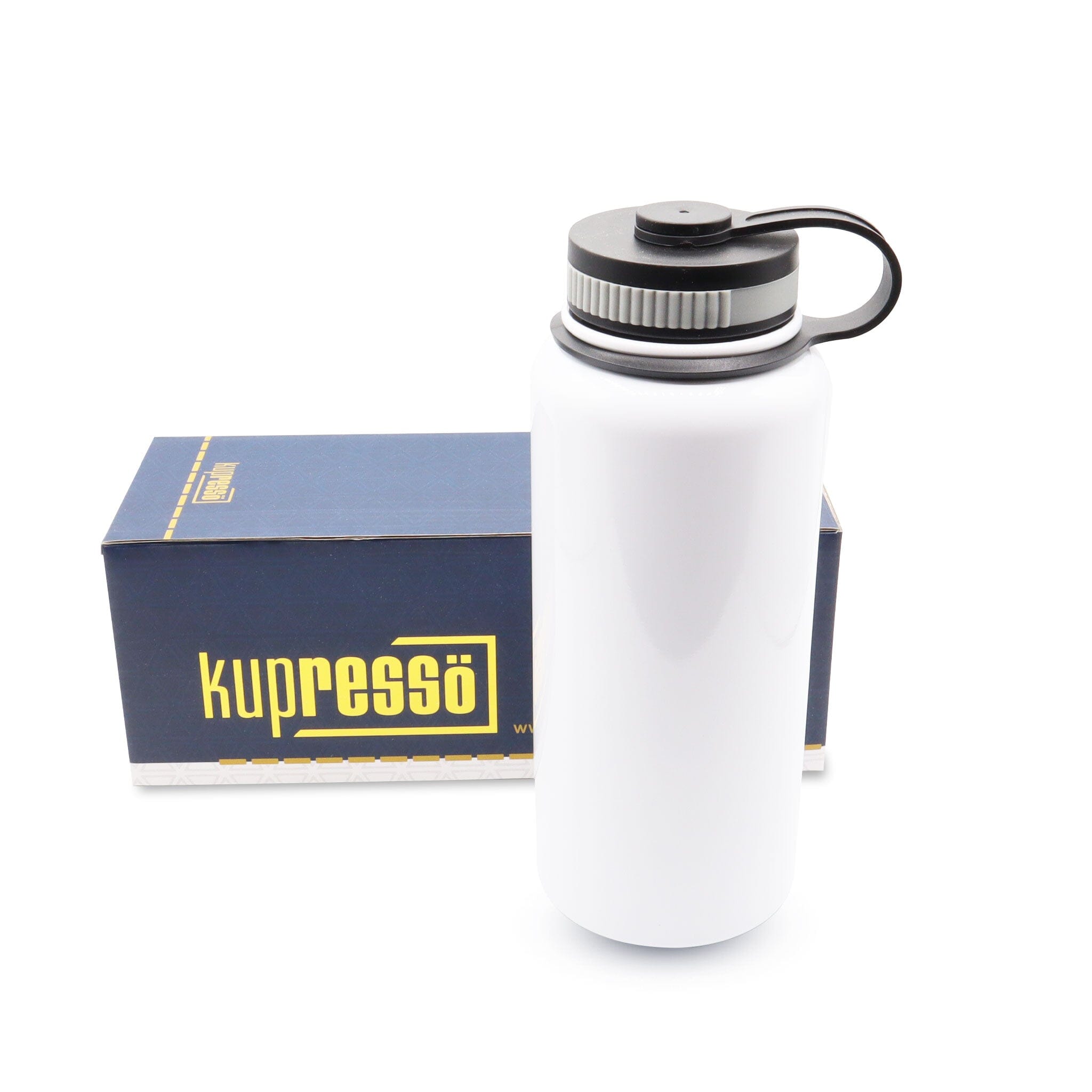 32oz Sublimation Water Bottle Kupresso Plastic Lid Single 