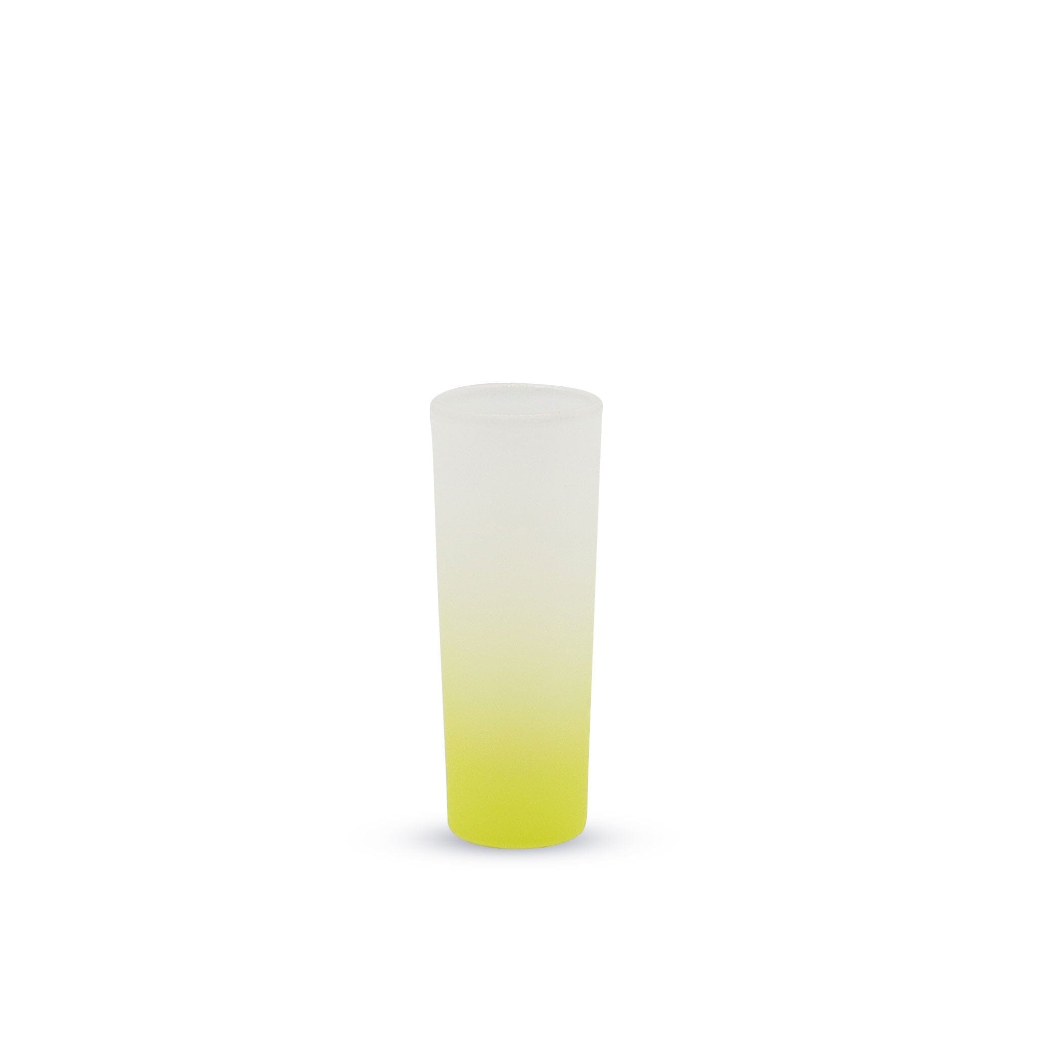 3oz Sublimation Shot Glass Kupresso Yellow Ombre Single 