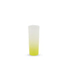 3oz Sublimation Shot Glass Kupresso Yellow Ombre Single 